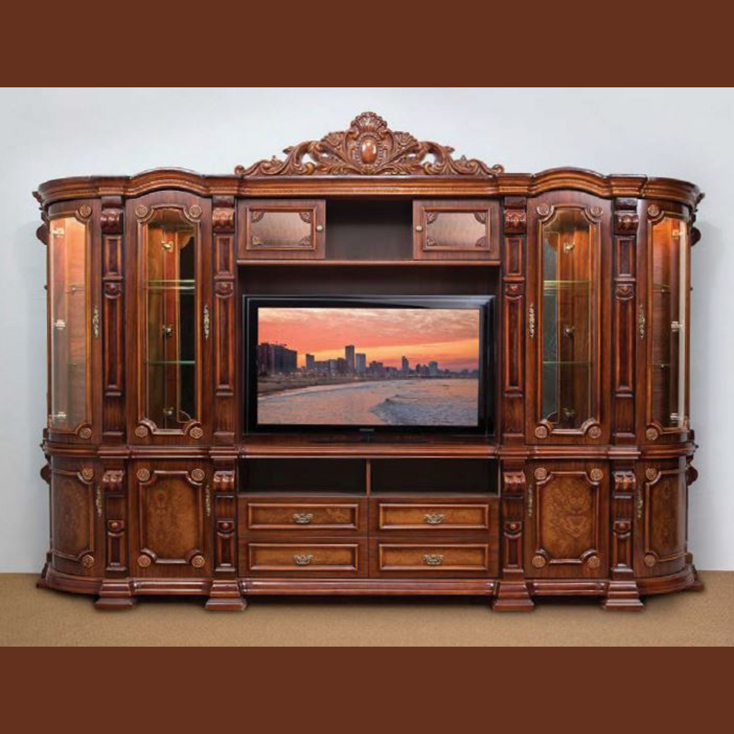 Avante brown wall unit