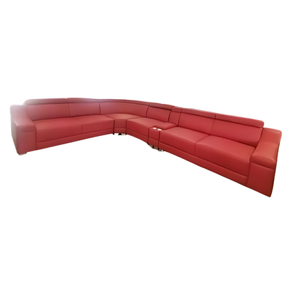 Diablo full leather corner sofa