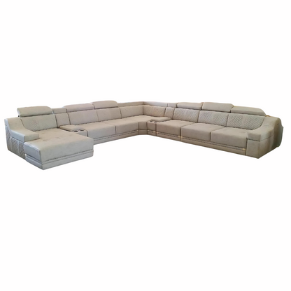 Diablo full leather corner sofa