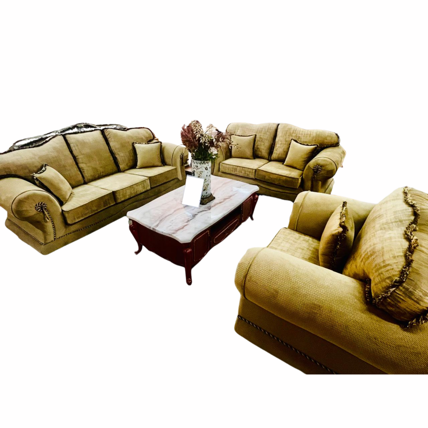 Duke 3-2-1 fabric sofa set