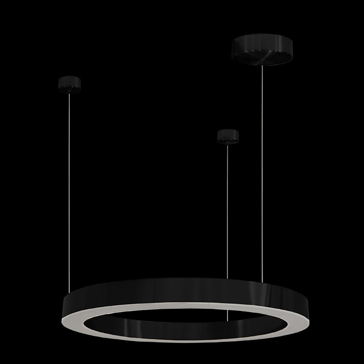 LED Pendant 60cm Black Halo 5801/60BL