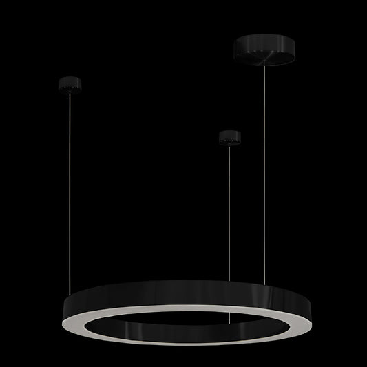 LED Pendant 60cm Black Halo 5801/60BL