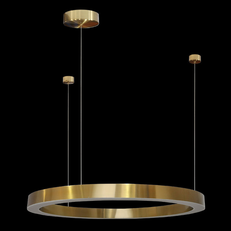 LED Pendant 80cm golden halo 5801/80GD