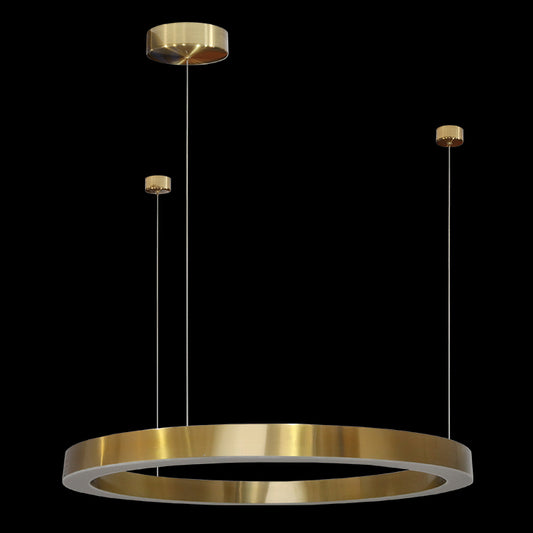 LED Pendant 80cm golden halo 5801/80GD