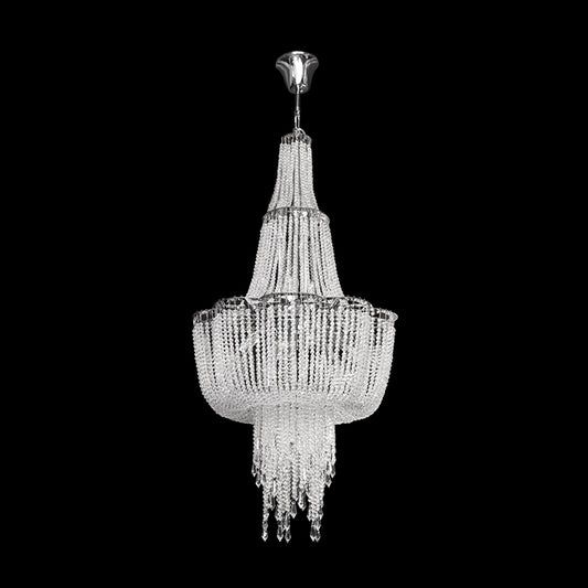 Medium cascading crystal chandelier 6007/12