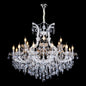 Large 19 White Arm Crystal Chandelier 8061/19