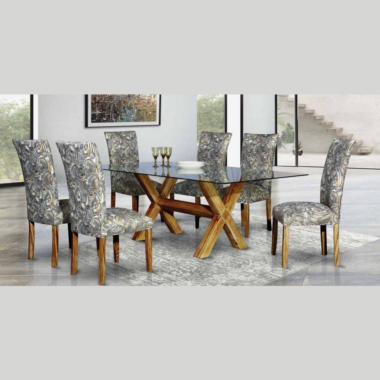 Misty 7pce dining room set