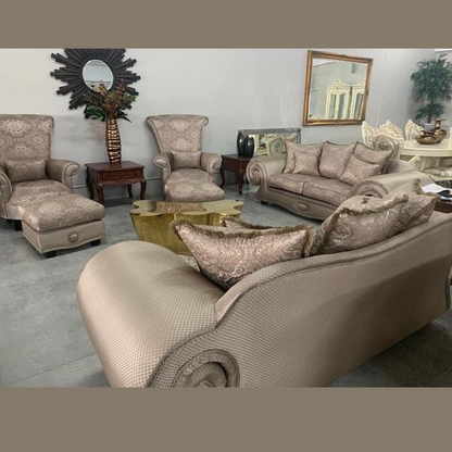 Queen 6pc fabric sofa set