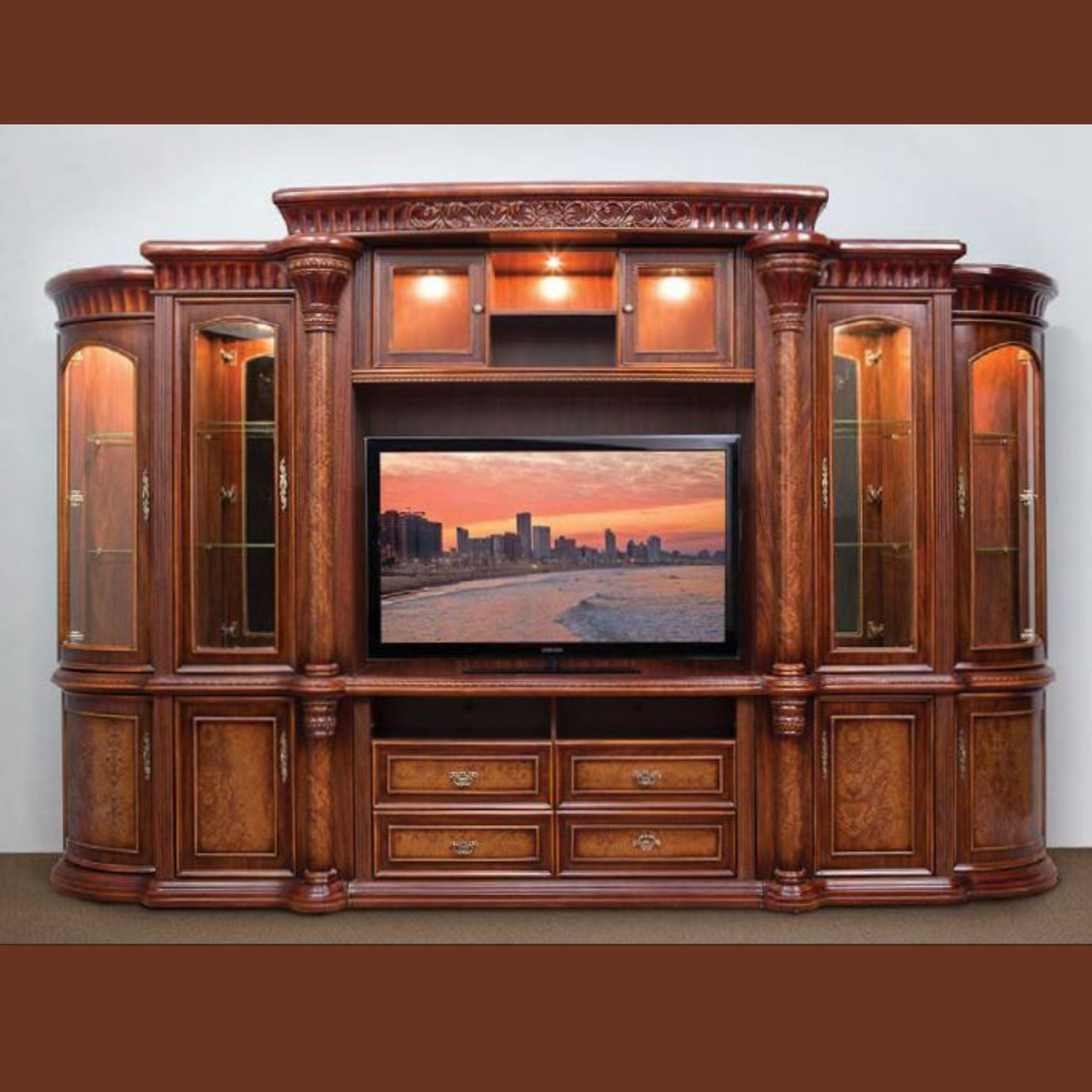 Casablanca brown wall unit