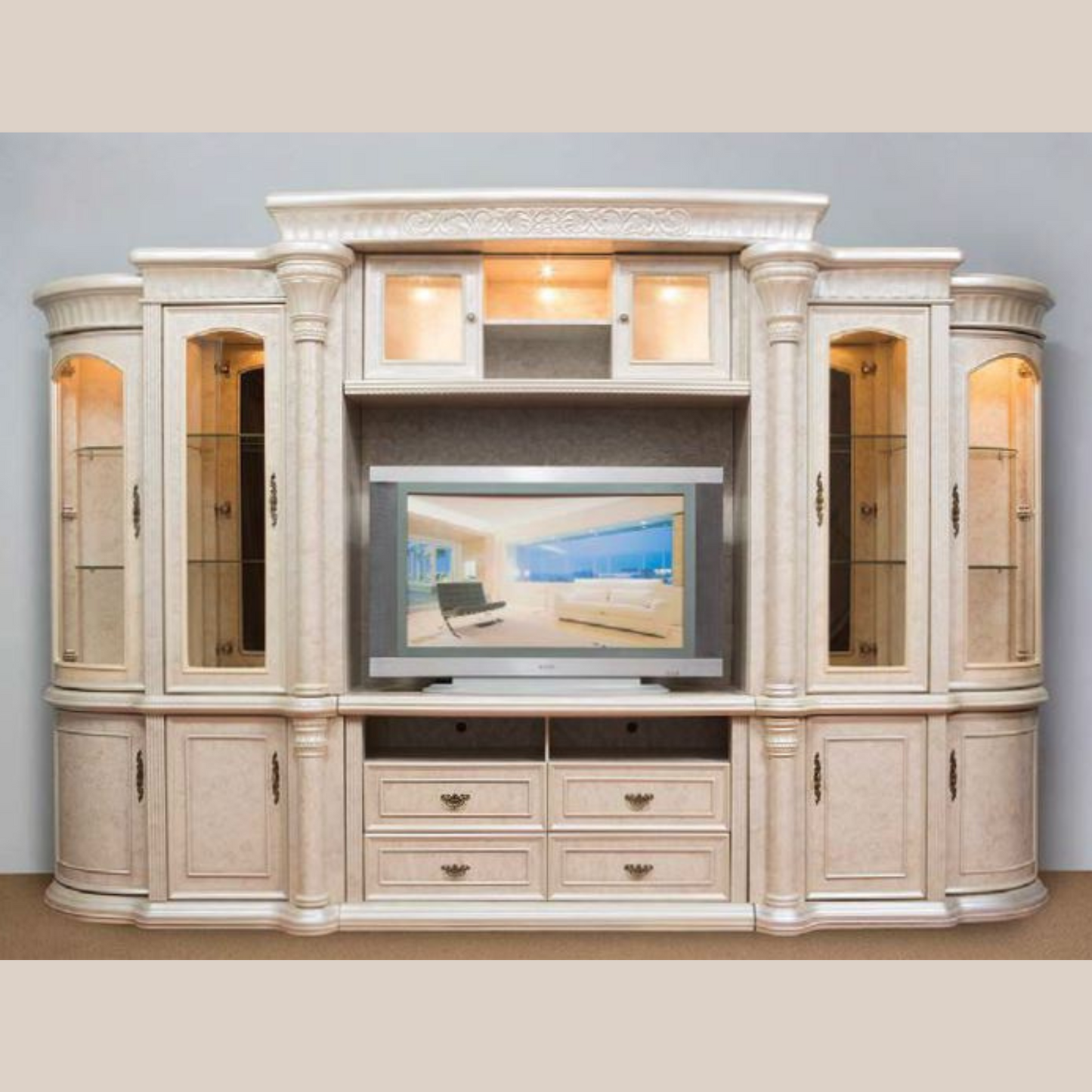 Casablanca cream wall unit