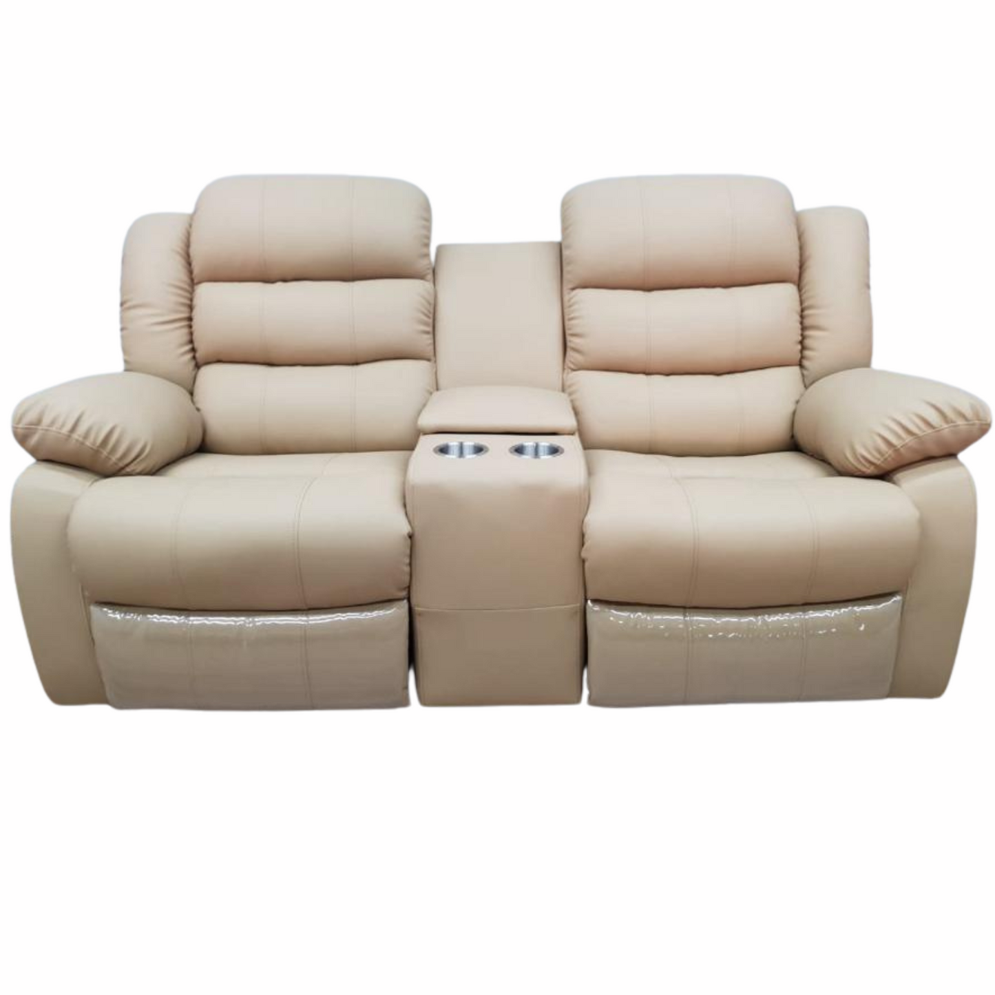 Bugatti 3-2-1 full leather 3pce recliner