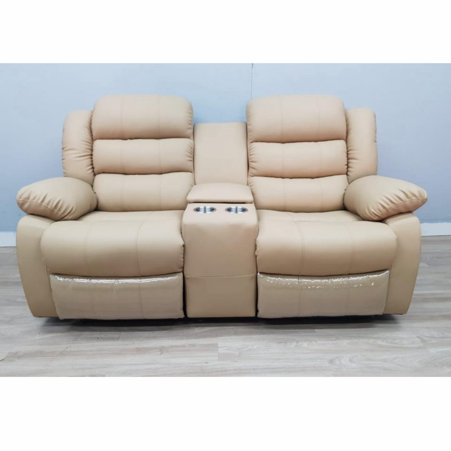 Bugatti 3-2-1 full leather 3pce recliner