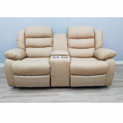 Bugatti 3-2-1 full leather 3pce recliner