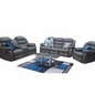 Bugatti 3-2-1 full leather 3pce recliner