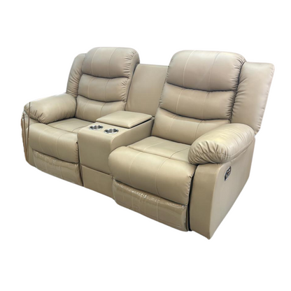 Bugatti 3-2-1 full leather 3pce recliner