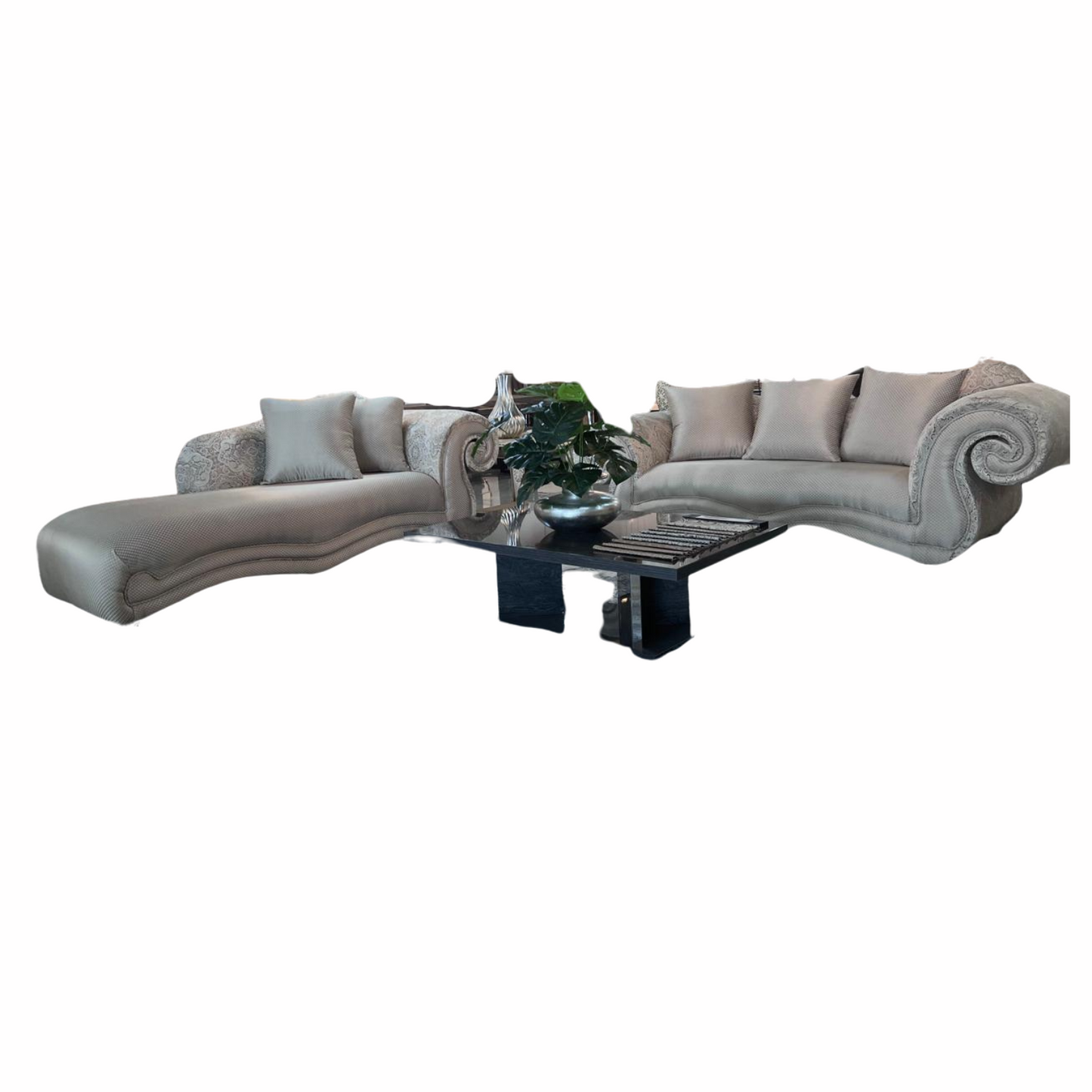 Miami 4pce fabric sofa set